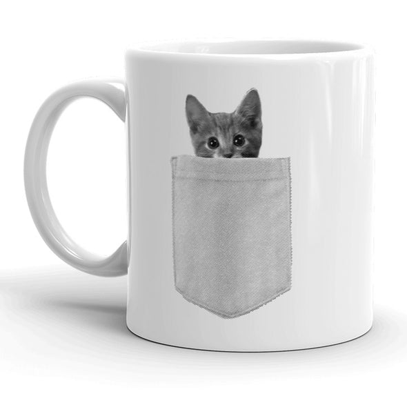 Pocket Kitty Mug Cute Pet Cat Coffee Cup - 11oz