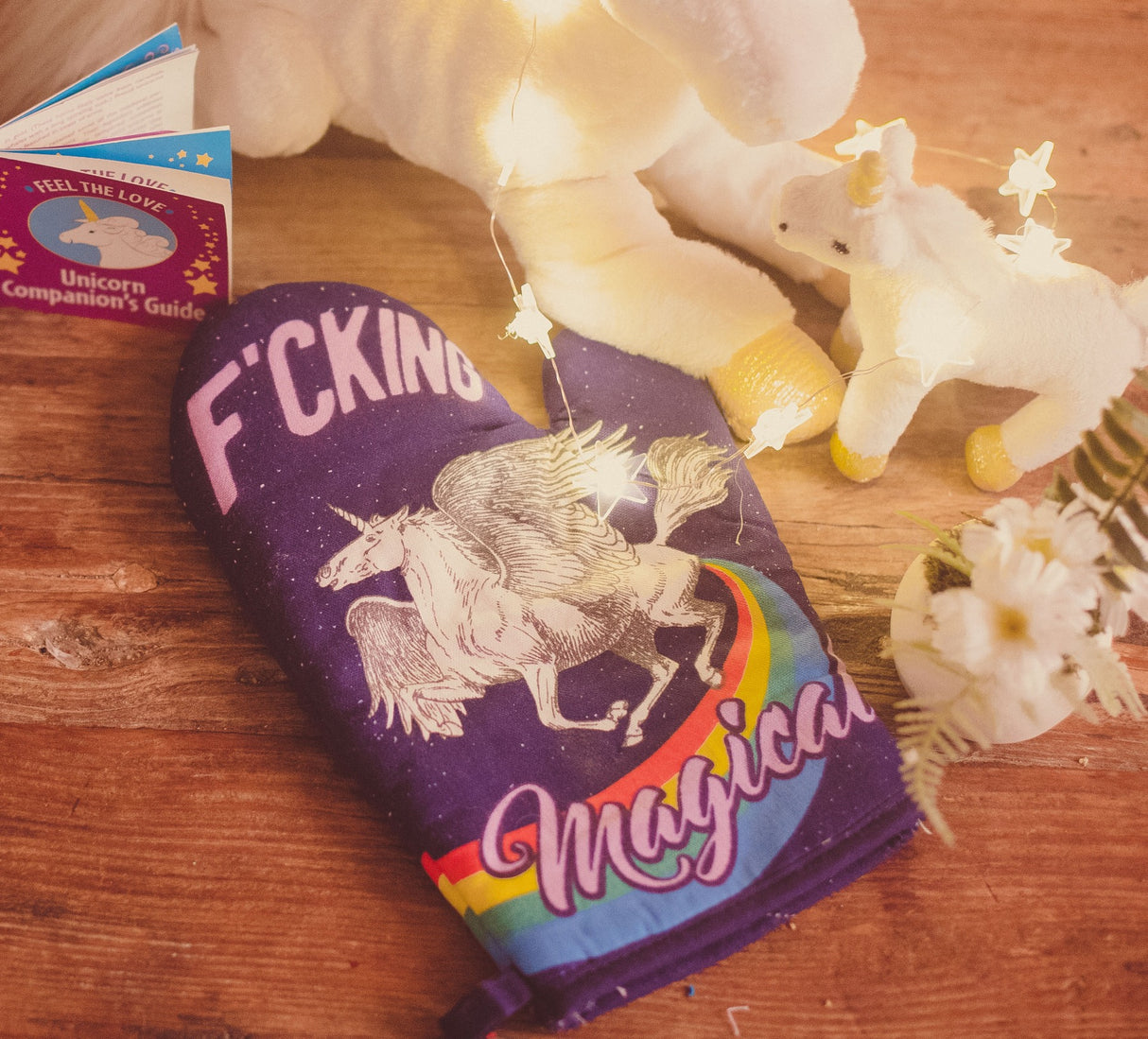Fcking Magical Oven Mitt Funny Mythical Unicorn Horse Kitchen Glove