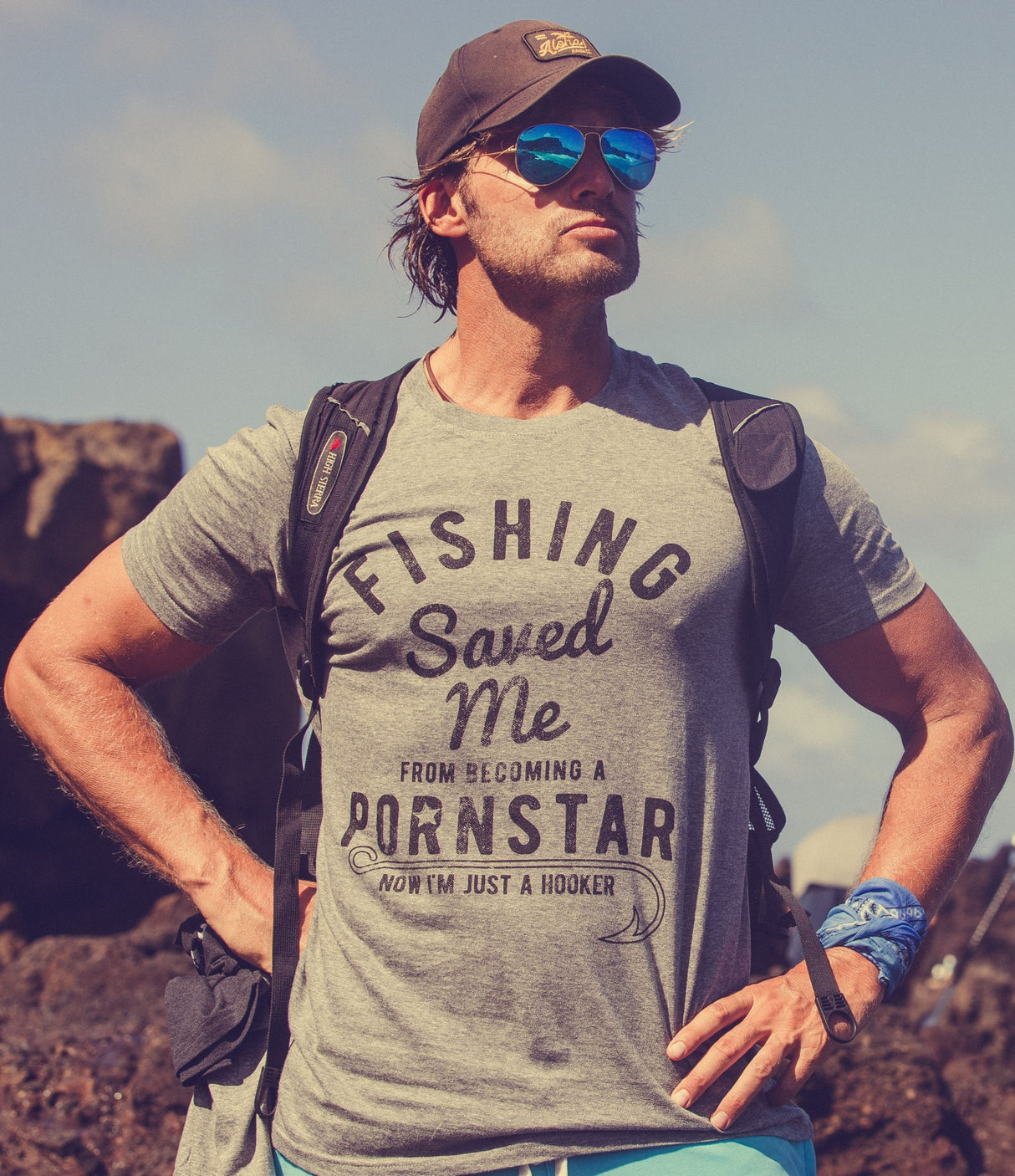 Fishing Saved Me Men's Tshirt