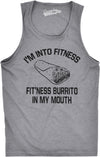 Mens Fitness Burrito Funny Gym Sarcasm Mens Humorous Novelty Tees Fitness Tank Top