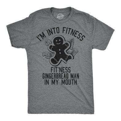 Fitness Gingerbread In My Mouth Men's Tshirt