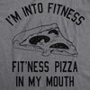 Womens Fitness Pizza In My Mouth Funny Workout Foodie T shirt
