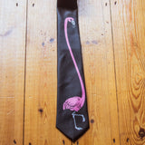 Flamingo Necktie Mens Novelty Neckties Tie for Dad Funny Neckties for Men