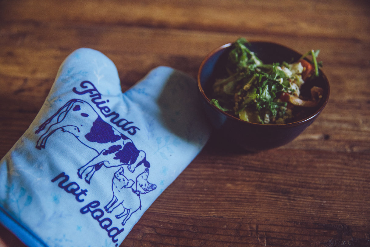 Friends Not Food Oven Mitt