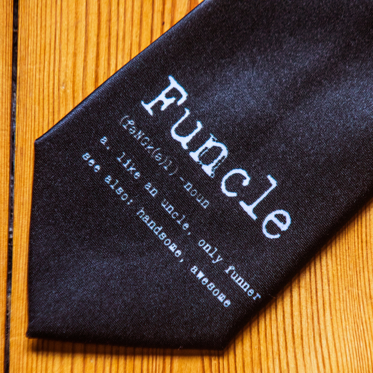 Funcle Definition Necktie Funny Neckties for Men Uncle Tie Mens Novelty Ties
