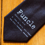 Funcle Definition Necktie Funny Neckties for Men Uncle Tie Mens Novelty Ties