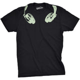 Glow In the Dark Headphones Men's Tshirt