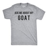 Toddler Ask Me About My Goat Funny Animal Flip Up T shirt for Kids
