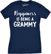 Womens Happiness Is Being a Grammy Funny T shirt Gift Grandmother For Grandma