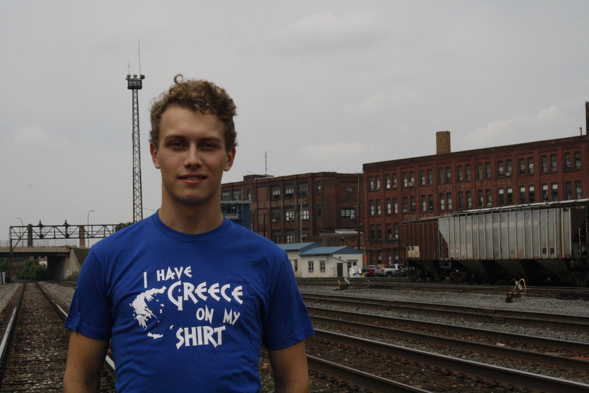 I Have Greece On My Shirt Men's Tshirt