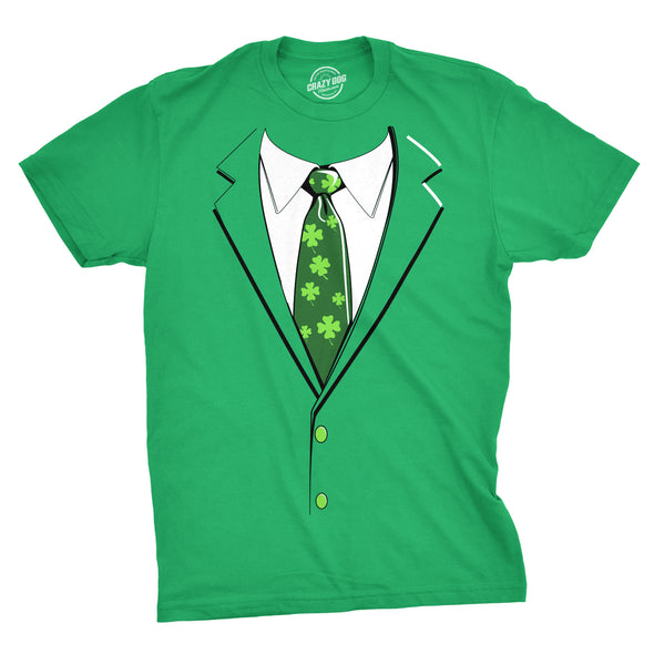 Green Irish Tuxedo Men's Tshirt