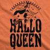 Womens HalloQueen Shirt Funny Halloween Queen Tee for Ladies Cute Costume T shirt