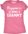 Womens Happiness Is Being a Grammy Funny T shirt Gift Grandmother For Grandma