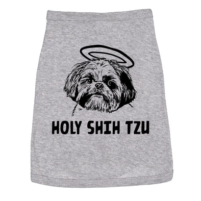 Dog Shirt Holy Shih Tzu Funny Clothes For Small Puppy