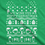 Unisex Hoppy Christmas Sweatshirt Beer Ugly Sweater Sarcastic Cool Party Gift