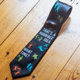 That's A Horrible Idea What Time Necktie Funny Neckties for Men Sarcastic Tie Novelty Ties for Men