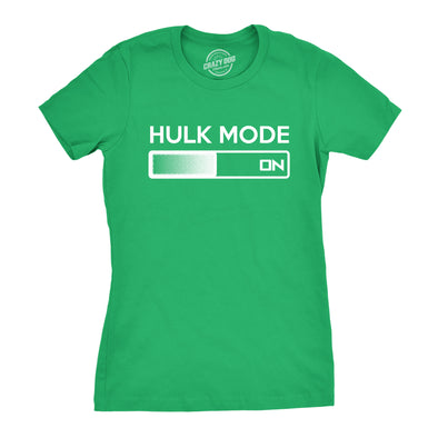 Women's Hulk Mode On T Shirt Funny Comic Book  Tee For Women