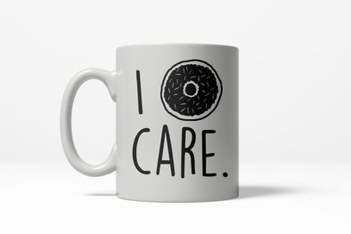 I Donut Care Funny Breafkast Doughnut Sprinkle Ceramic Coffee Drinking Mug 11oz Cup