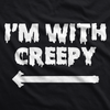 I'm With Creepy Men's Tshirt