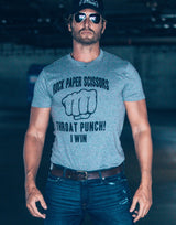 Rock Paper Scissors Throat Punch Men's Tshirt