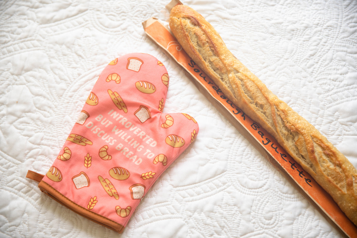 Introverted But Willing To Discuss Bread Oven Mitt