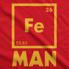 Chemical Element For Iron Man Men's Tshirt