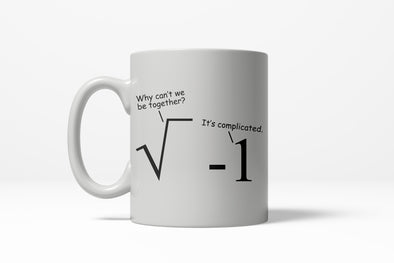 Its Complicated Math Problem Funny Dating Ceramic Coffee Drinking Mug 11oz Cup