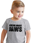 Toddler Ask Me About Jaws Tshirt Funny Shark Movie Flip Up Tee For Kids
