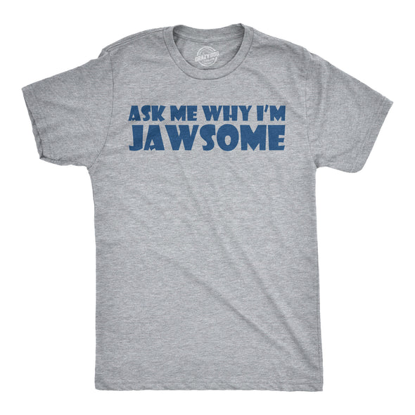 Toddler Ask Me Why Im Jawsome Jaws Shark Flip Up T shirt for Kids