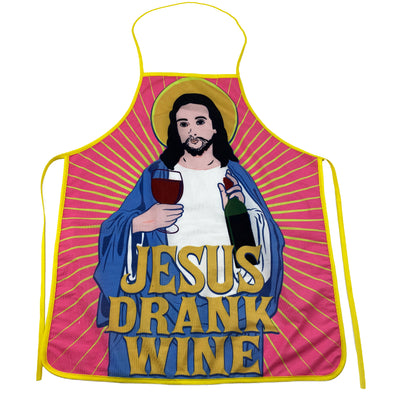 Jesus Drank Wine Apron