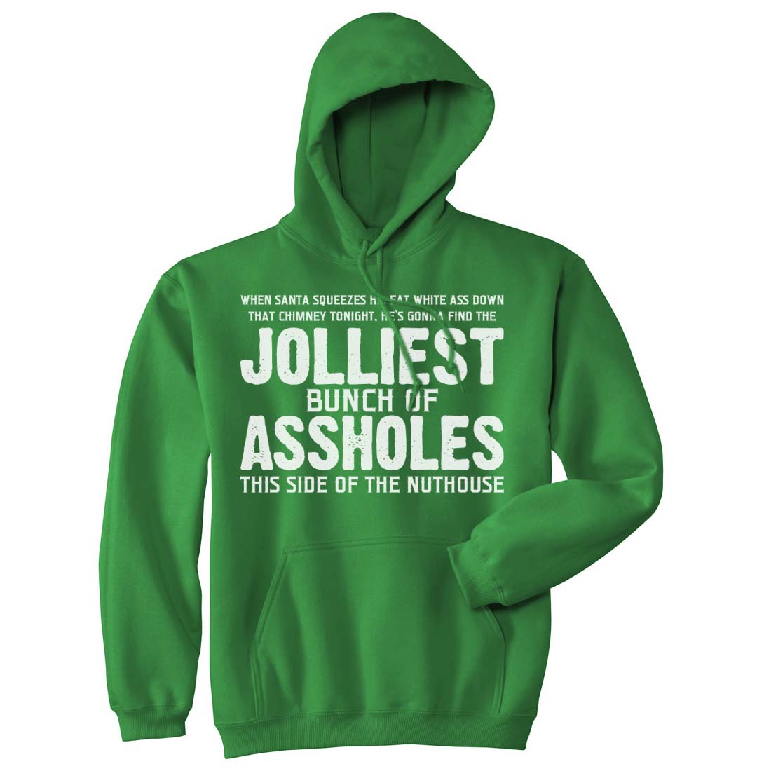 Jolliest Bunch of A-holes Hoodie Funny Merry Christmas Sarcastic Saying Cool