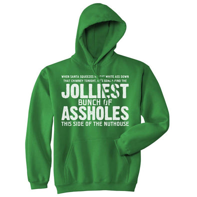 Jolliest Bunch of A-holes Hoodie Funny Merry Christmas Sarcastic Saying Cool