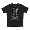 Youth Jolly Roger Easter T Shirt Funny Pirate Bunny Flag Egg Hunt Tee for Kids
