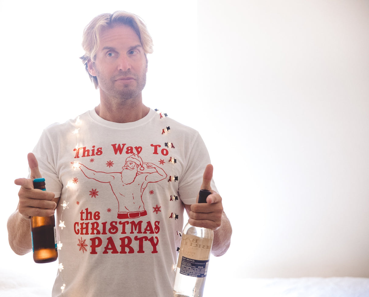 This Way To The Christmas Party Men's Tshirt