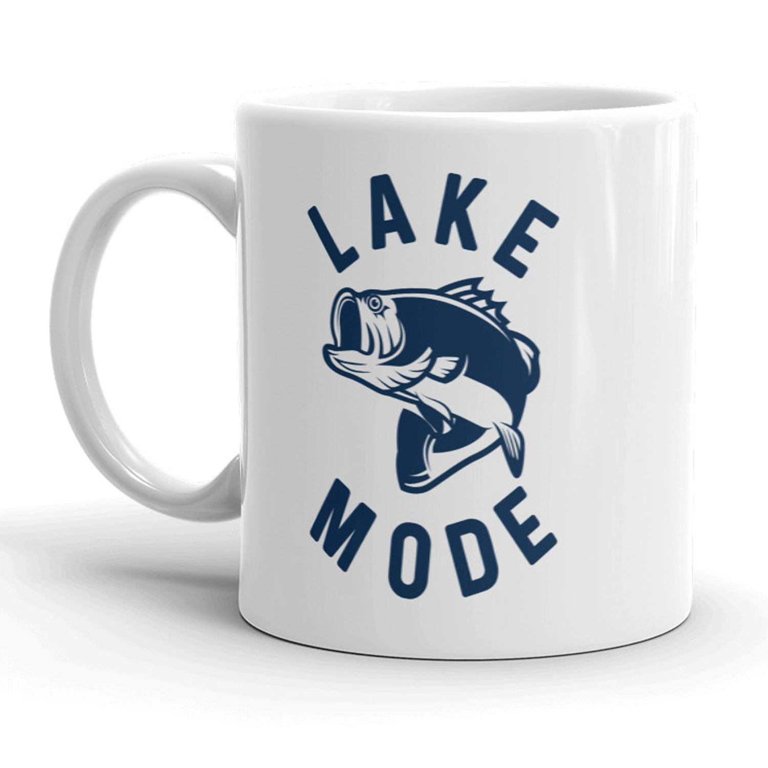 Lake Mode Mug Funny Outdoors Fishing Coffee Cup - 11oz – Nerdy Shirts