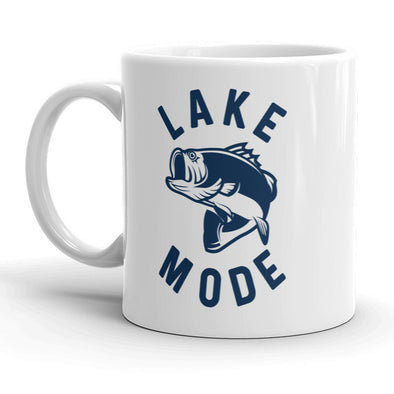 Lake Mode Mug Funny Outdoors Fishing Coffee Cup - 11oz