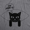 Womens Let MeowT Maternity TShirt Funny Cat Lady Pet Lover Pregnancy Tee