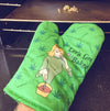 Let's Get Baked Oven Mitt Funny Marijuana Weed 420 High Kitchen Glove