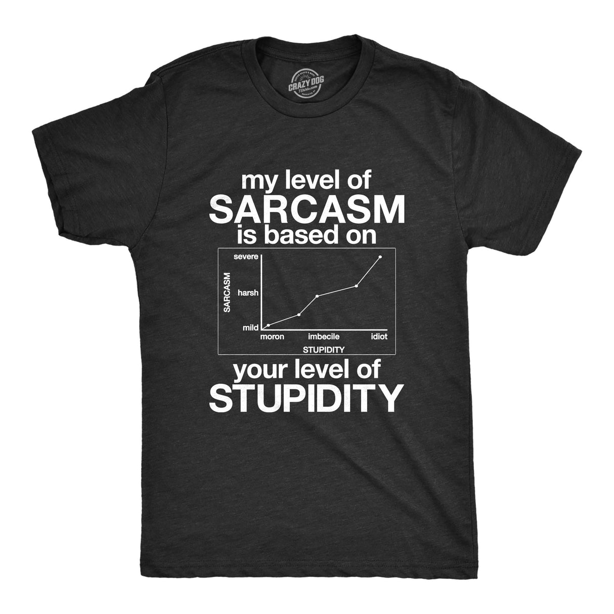 My Level Of Sarcasm Is Based On Your Level Of Stupidity Men's Tshirt