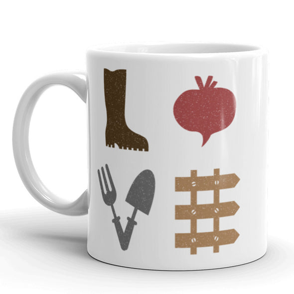 Love Gardening Coffee Mug Cute Outdoors Plants Crops Ceramic Cup-11oz