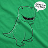Women's I Love You This Much T-Rex T Shirt Funny Trex Dinosaur Tee Dino Tee
