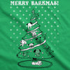 Merry Barkmas Dog Christmas Tree Men's Tshirt