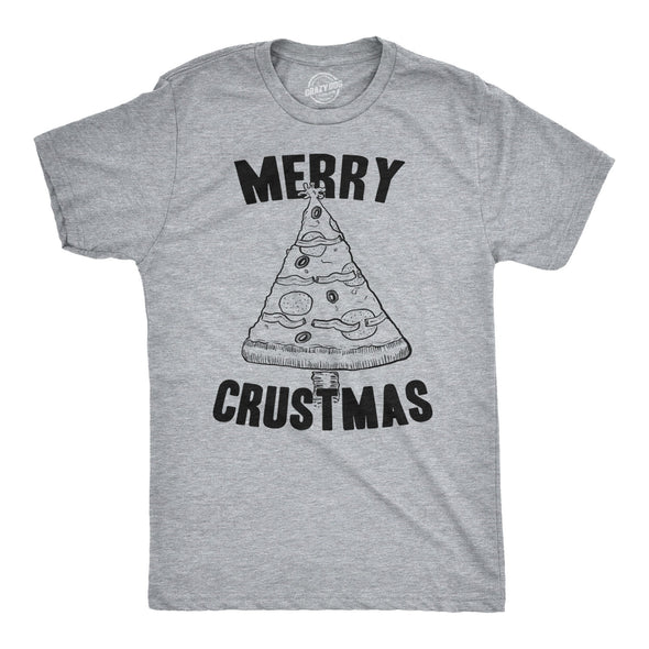 Merry Crustmas Pizza Men's Tshirt