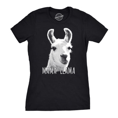 Womens Mama Llama Tshirt Hilarious Zoo Animal Tee For Mom