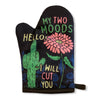 My Two Moods Hello I Will Cut You Oven Mitt + Apron