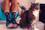 Women's My Therapist Has Paws Socks Funny Pet Puppy Animal Lover Dog Novelty Graphic Footwear