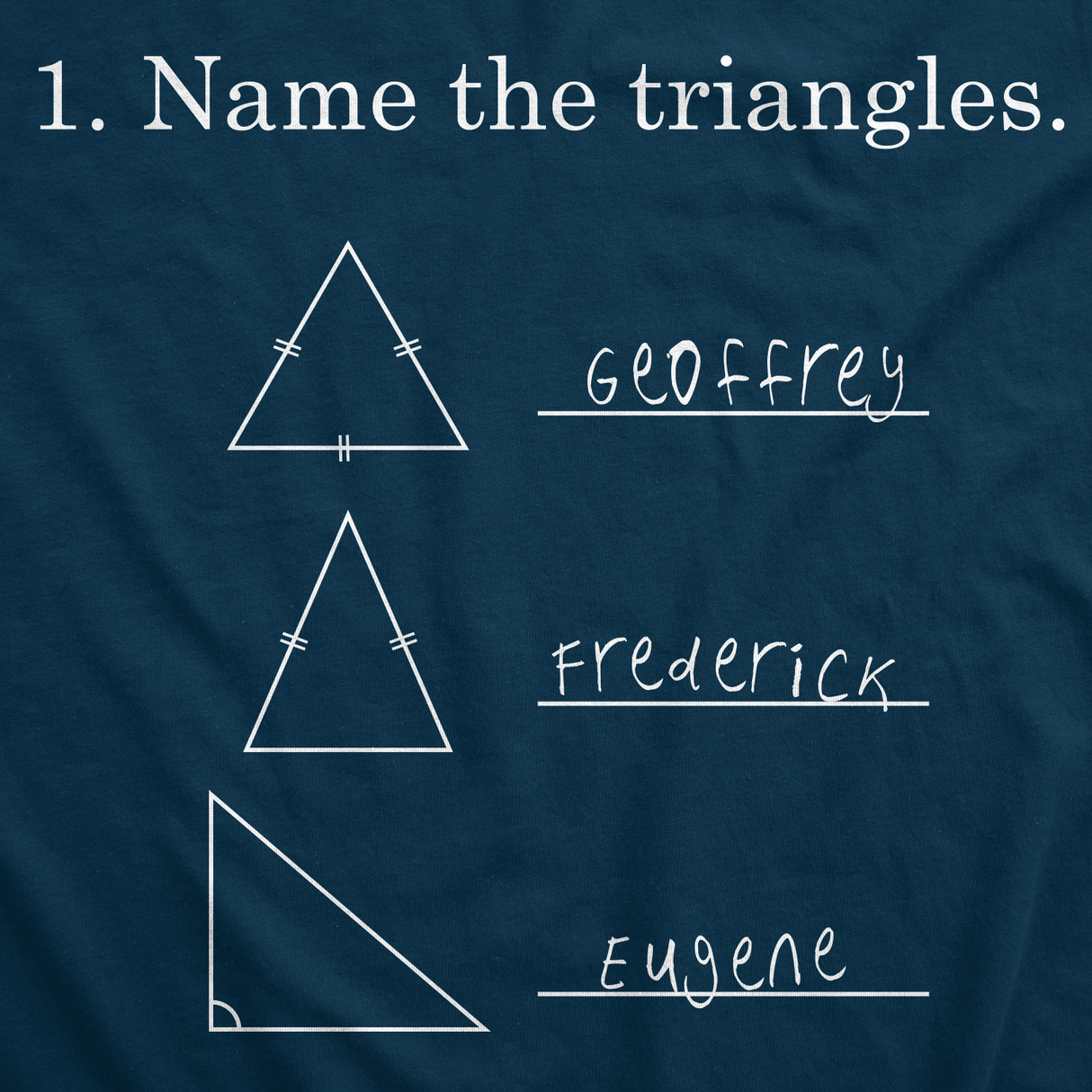 Name The Triangles Men's Tshirt