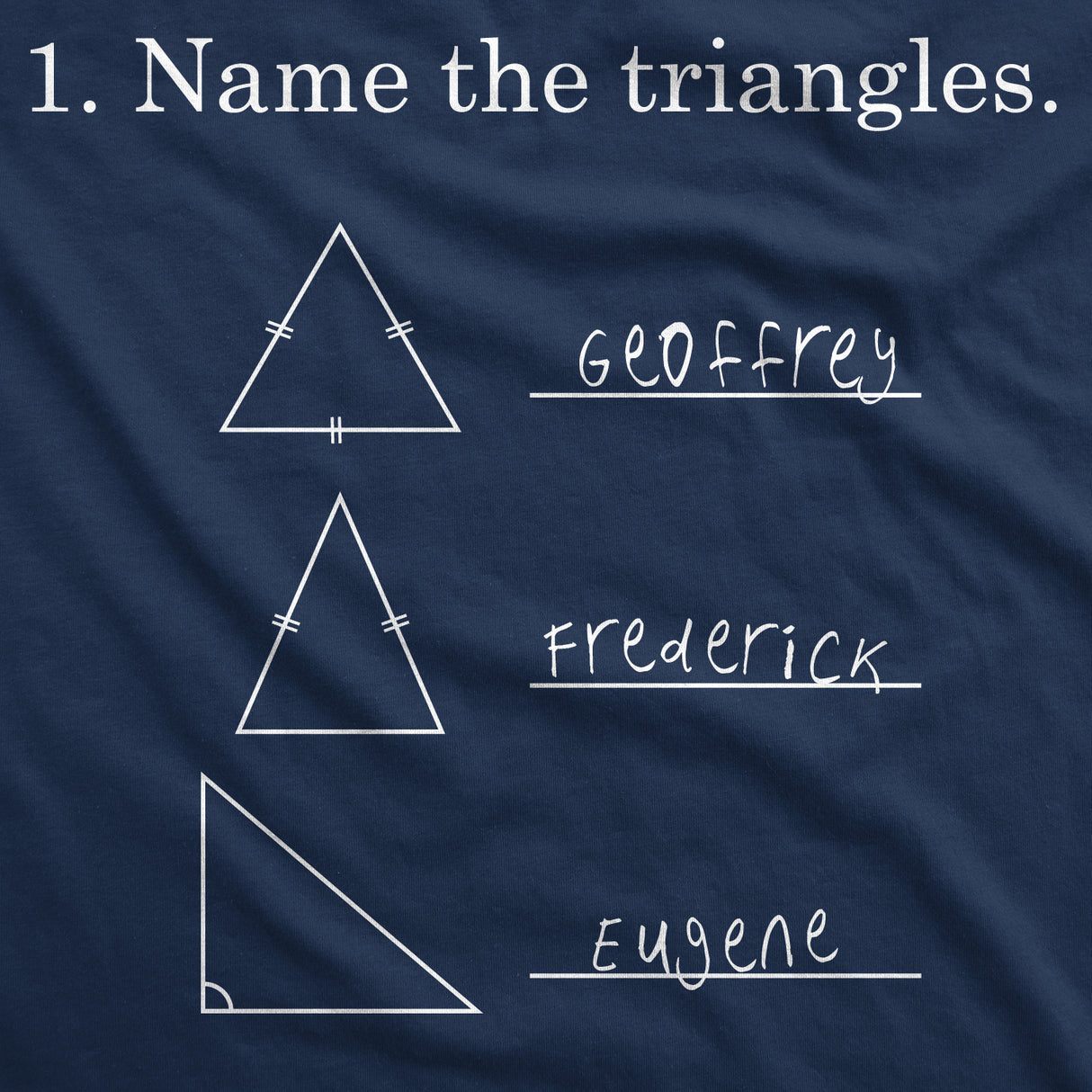 Name The Triangles Men's Tshirt