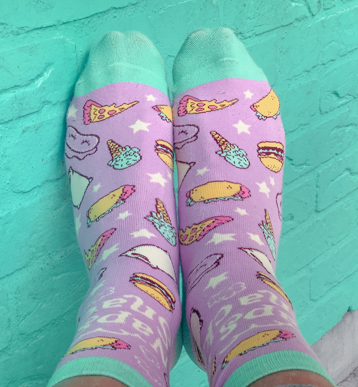 Women's Naps And Snacks Socks Funny Tacos Pizza Sleep Lazy Graphic Novelty Footwear