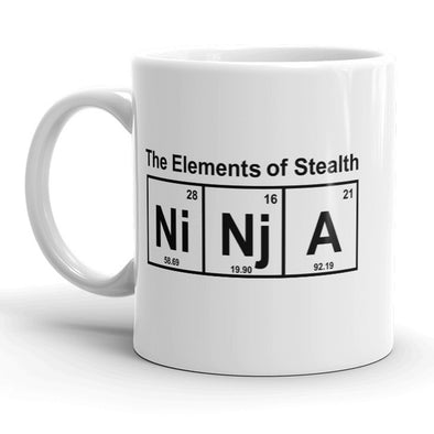 Element Of Stealth Mug Funny Ninja Coffee Cup - 11oz